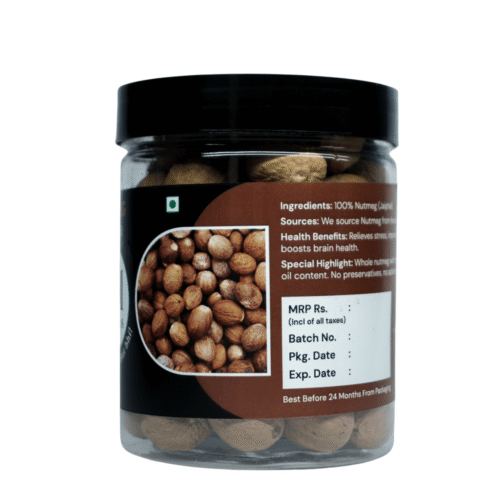 SM FOODS Premium Organic Nutmeg (Jaiphal) – Pure, Aromatic & Farm Fresh from Kerala - Image 2